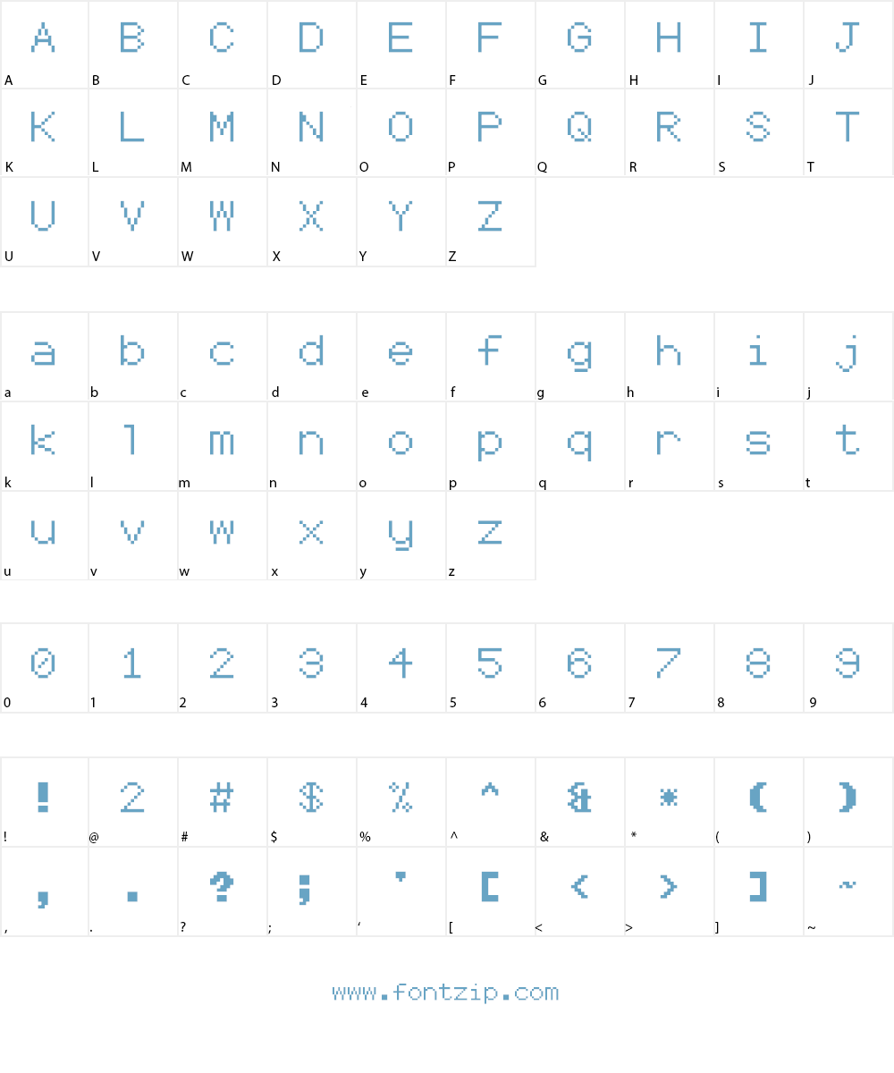 Coder's Crux 2 Font Character