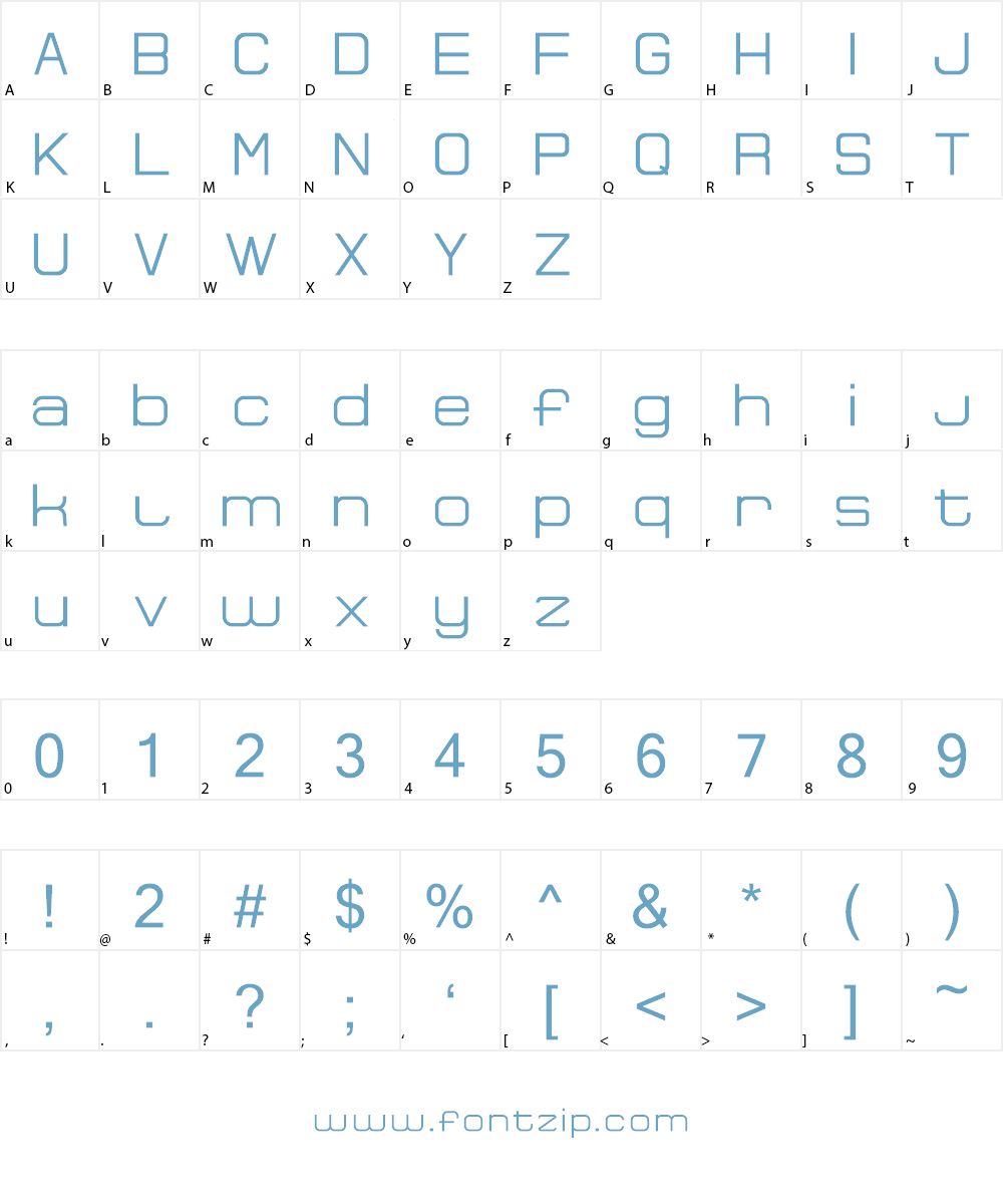 Bocemina Font Character
