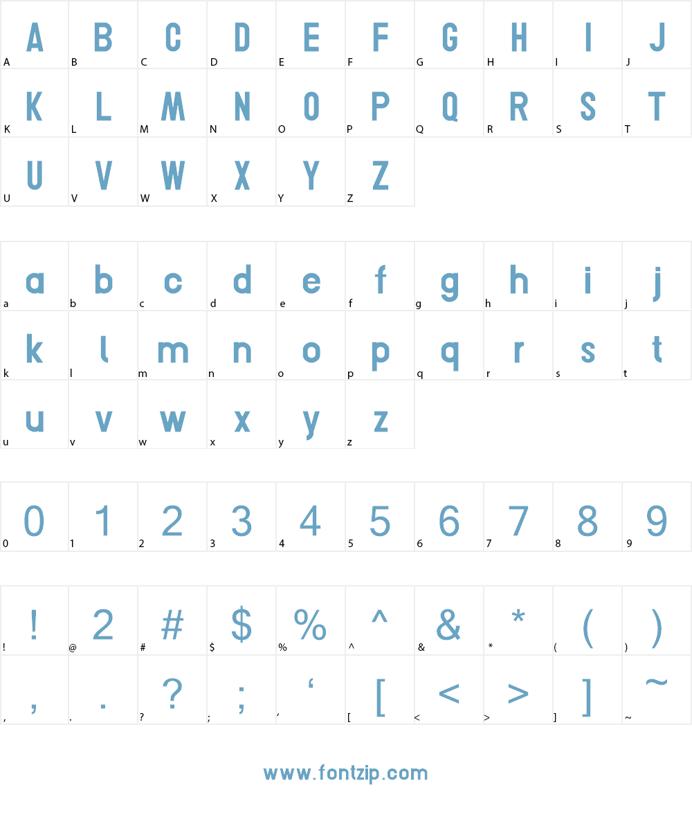 Conero Font Character
