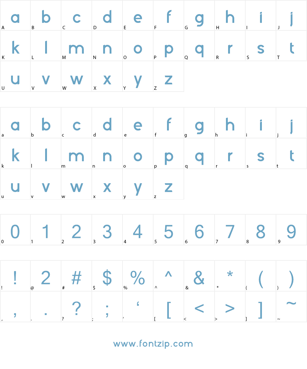 Kelvetica Font Character