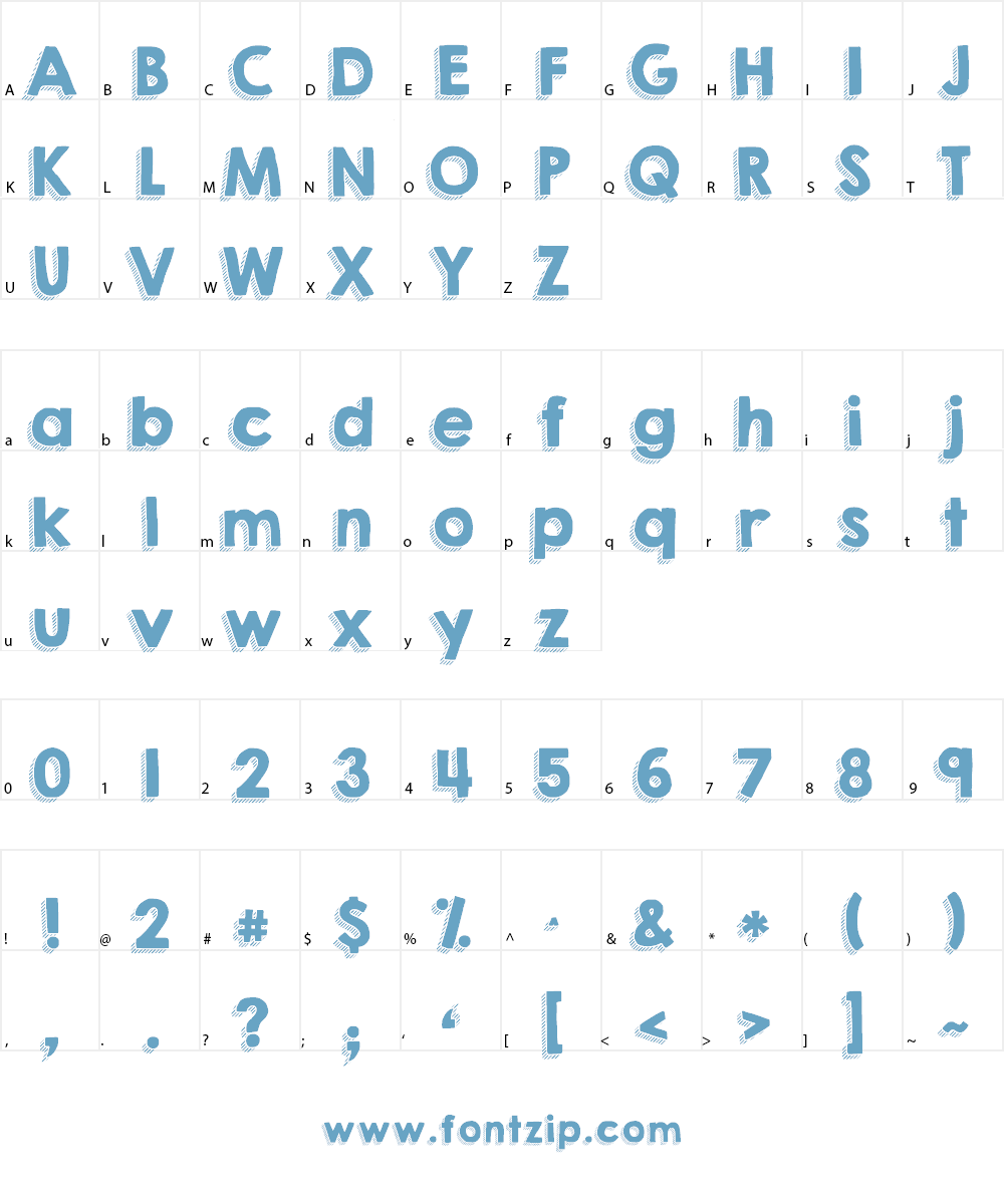 KG HAPPY Font Character