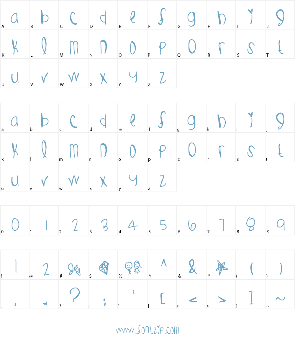 GustOfWind Font Character