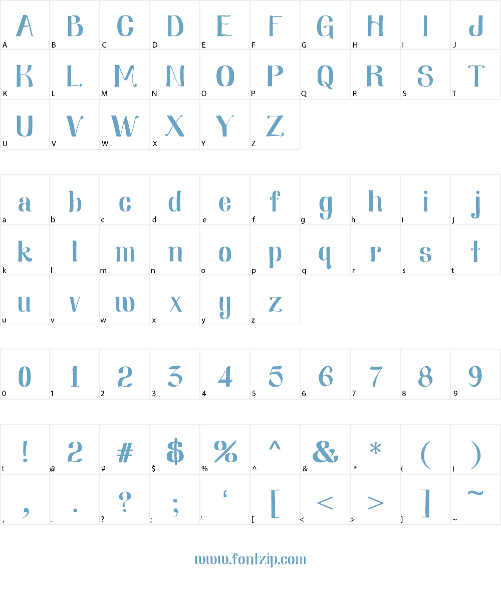 Nearly Dignified Font Character