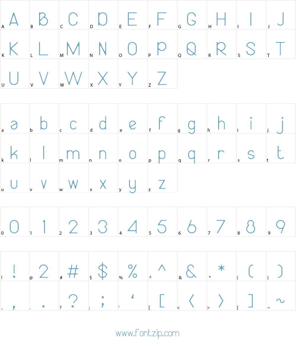 Bireun Font Character