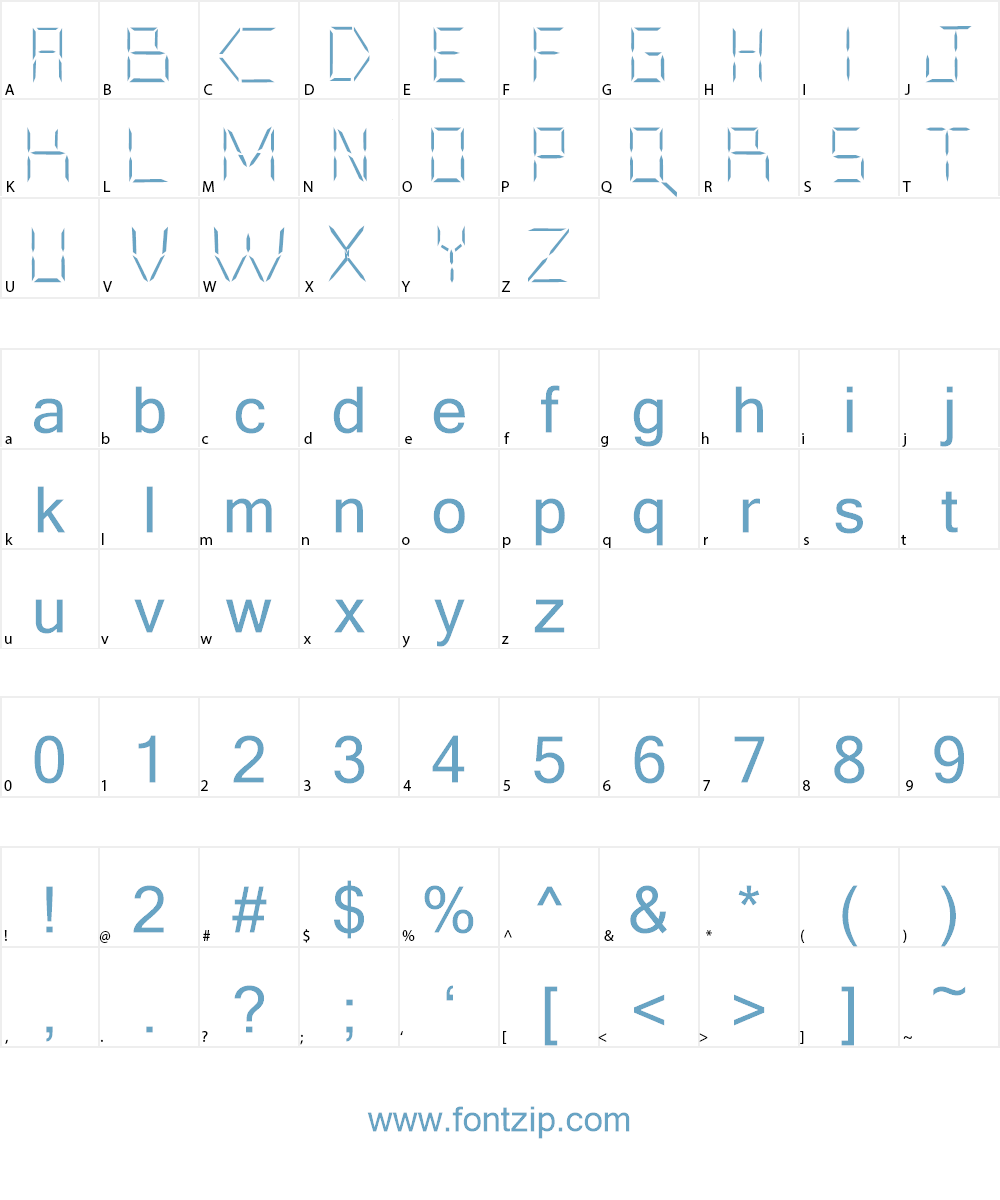 CYBORGBANE Font Character