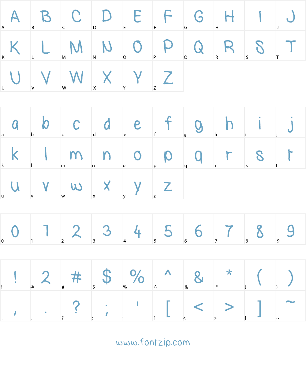BayBay Font Character