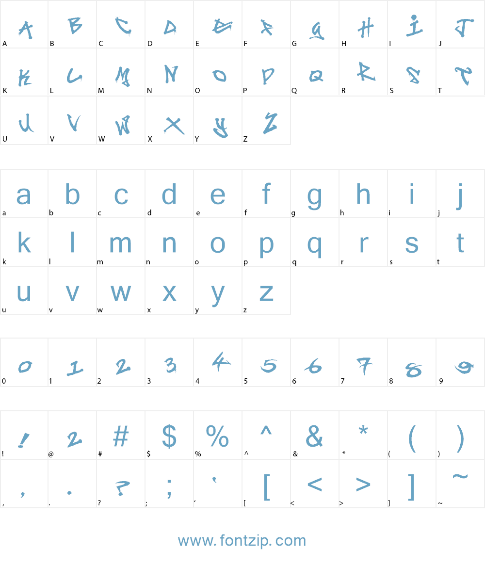 Digitag Font Character