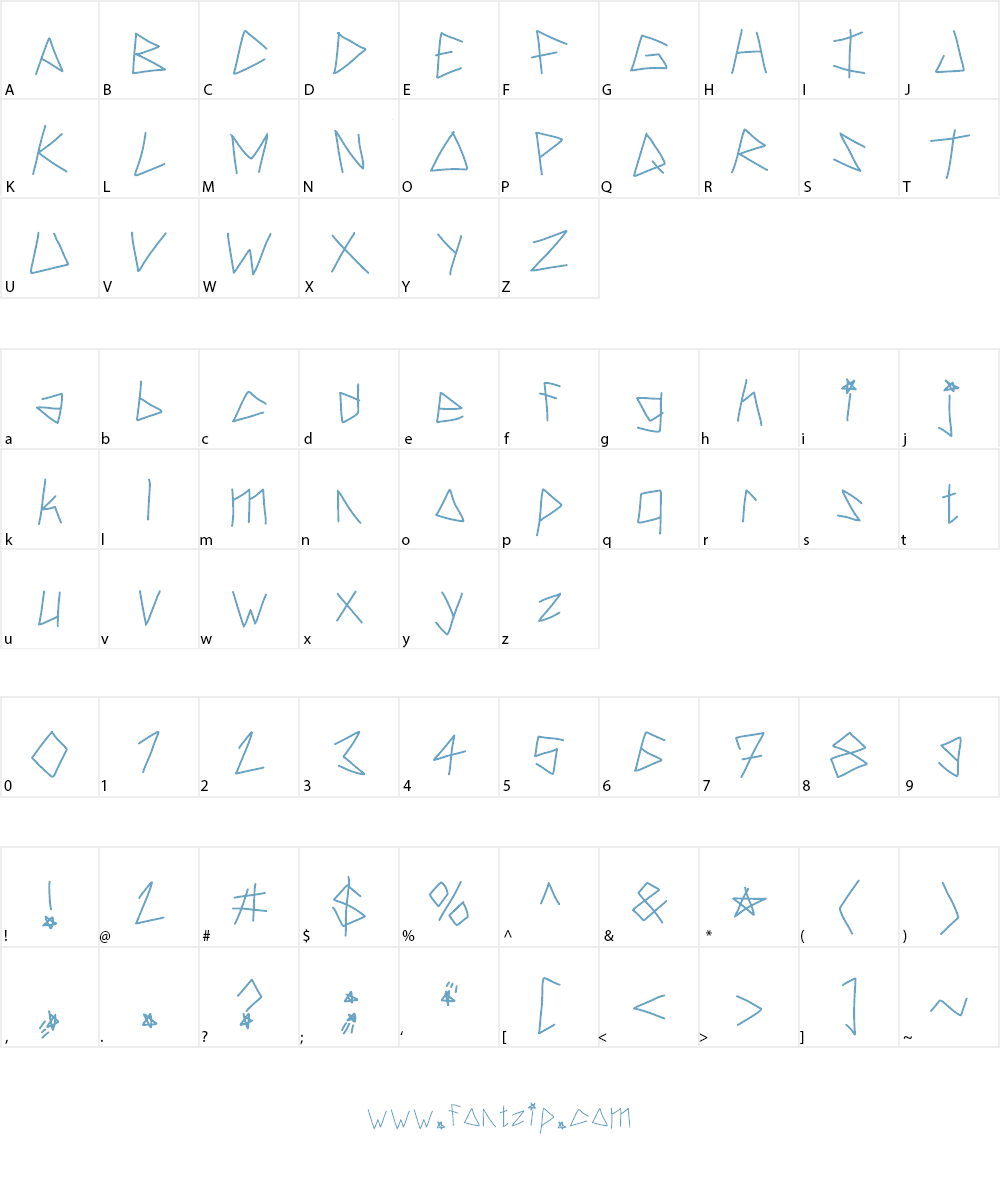 Hardstyle Font Character