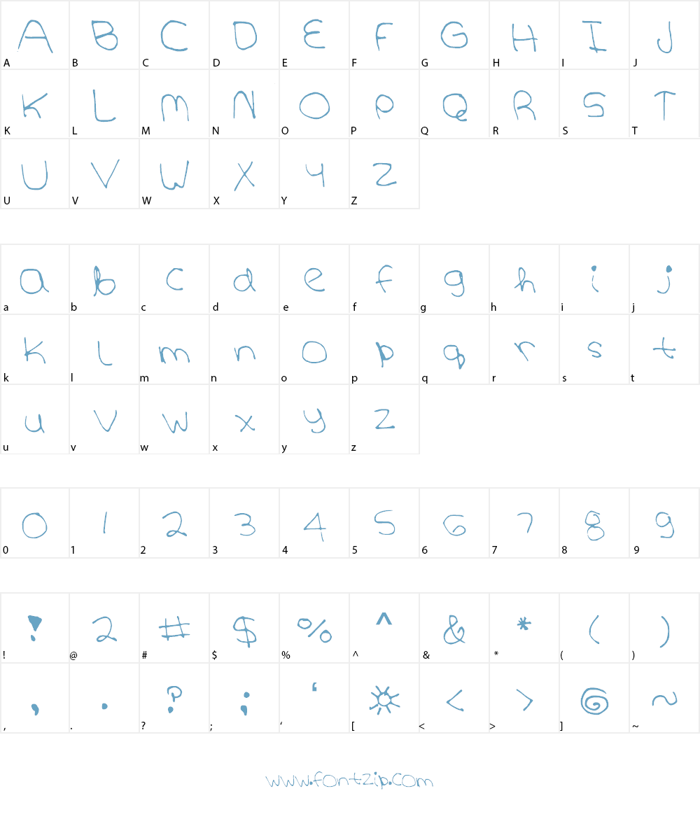 GentleGiant Font Character
