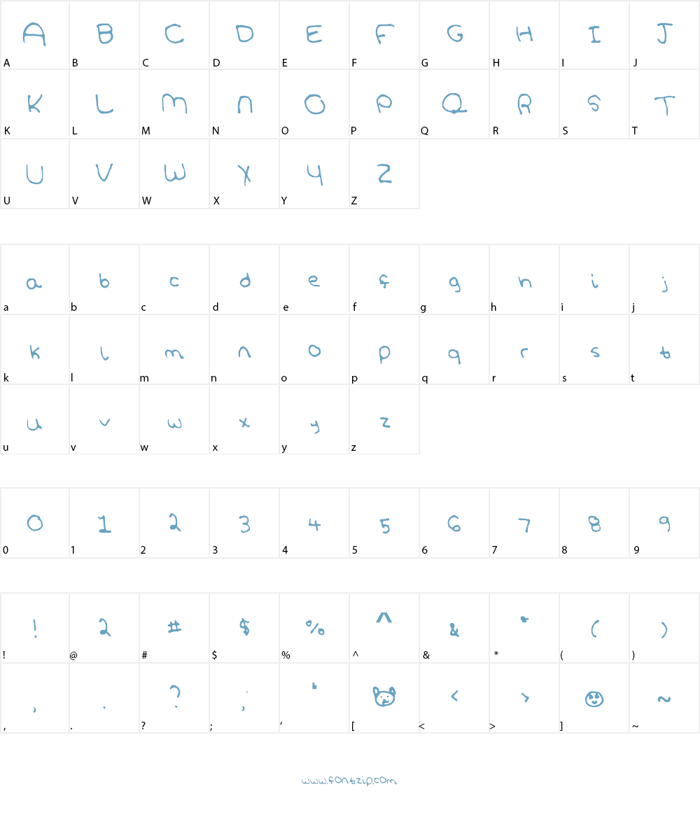 SoftPetals Font Character