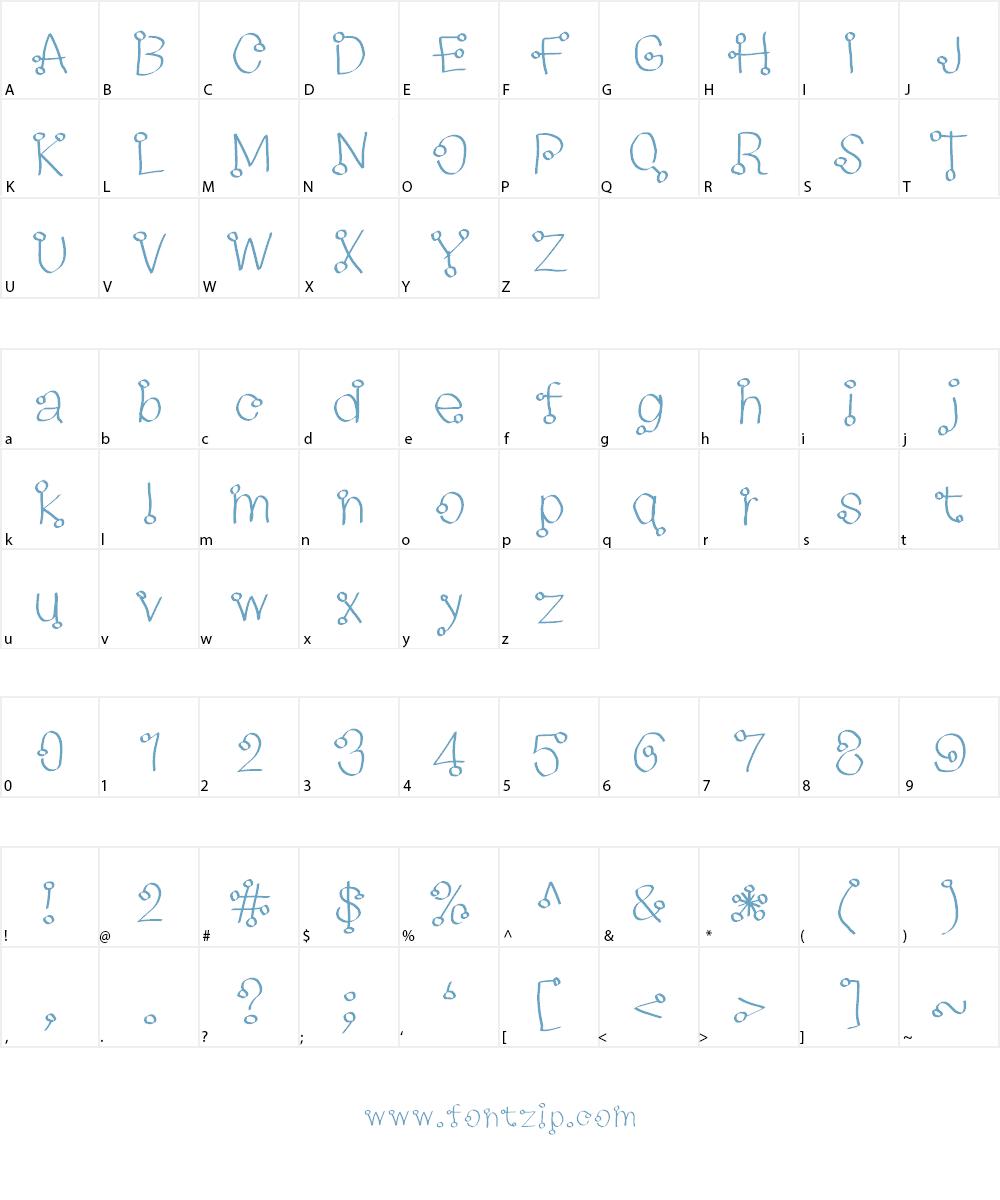 Ring Font Character