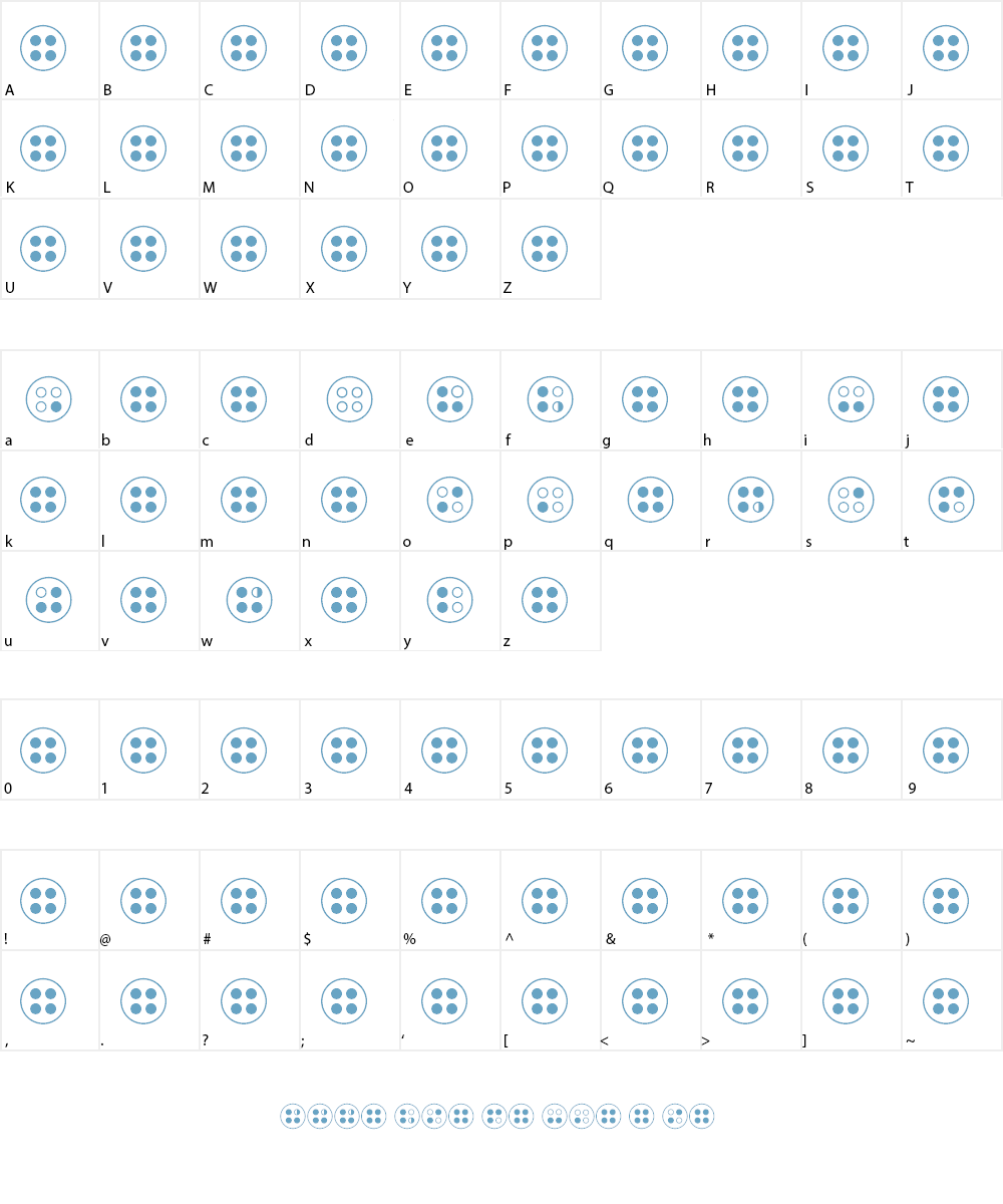 four-hole-ocarina Font Character