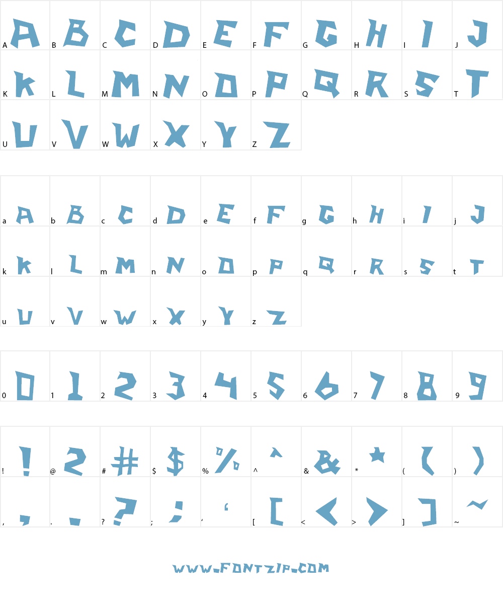 I Learn From Wall Font Character