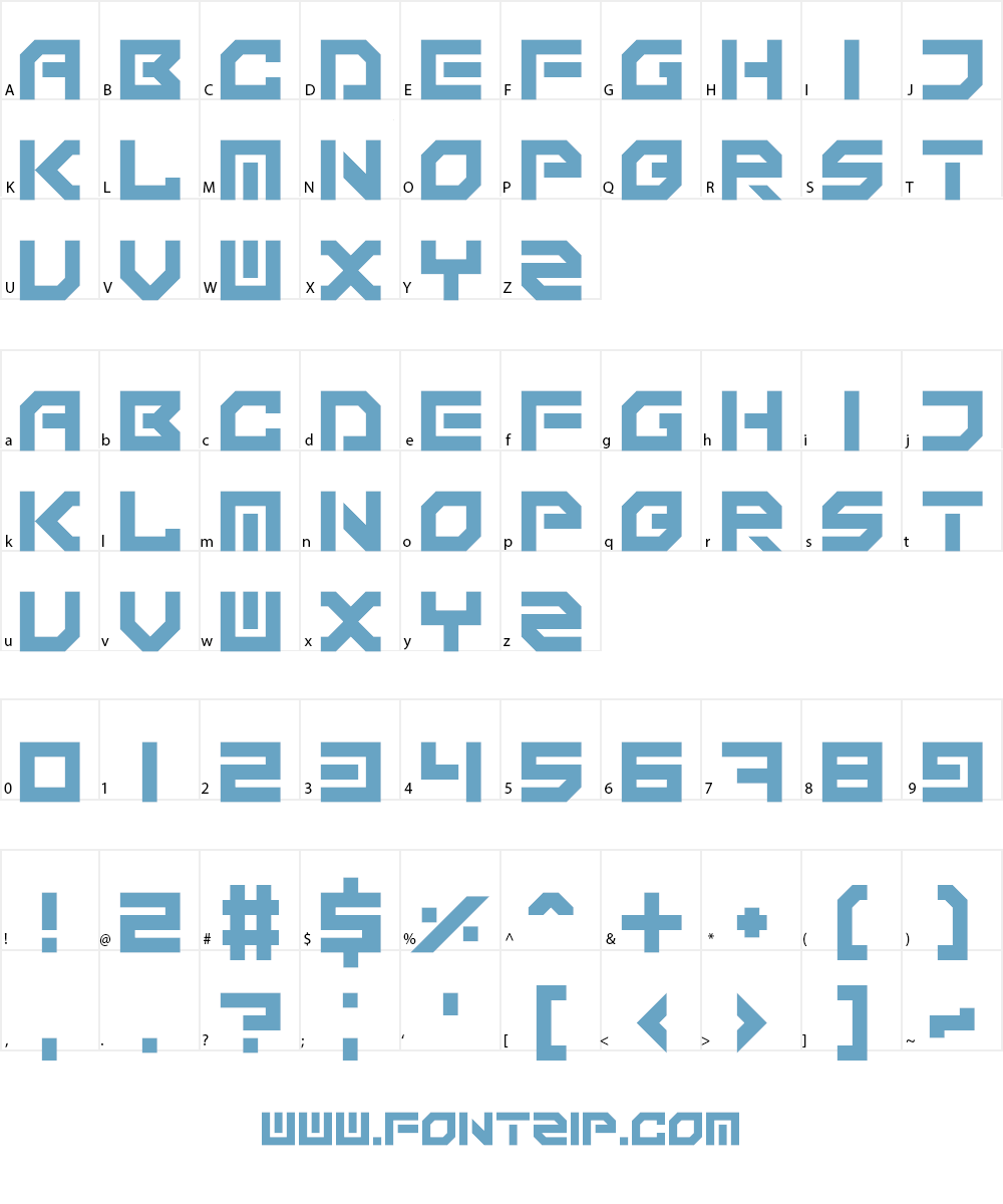 Technonomicon Font Character