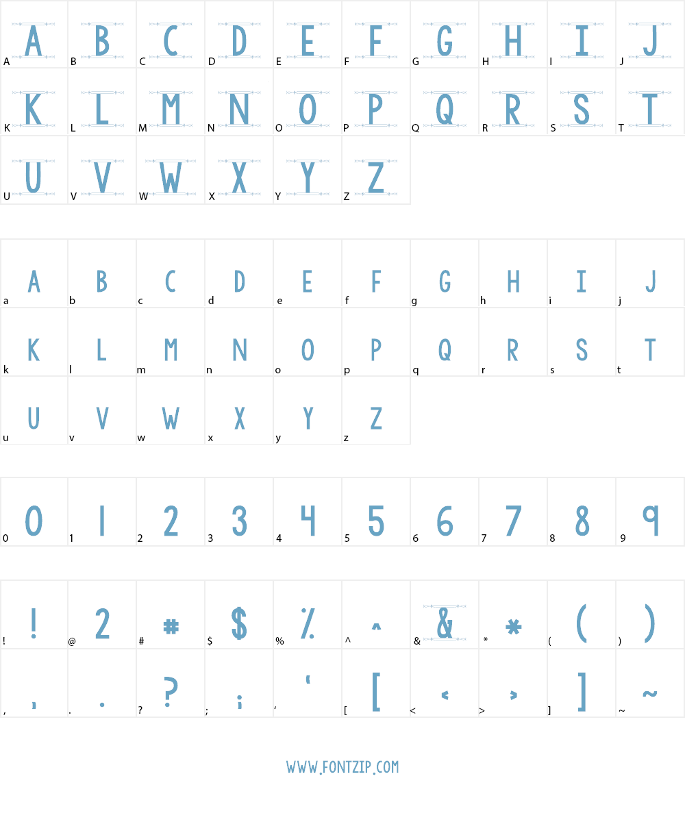 KG Modern Monogram Font Character