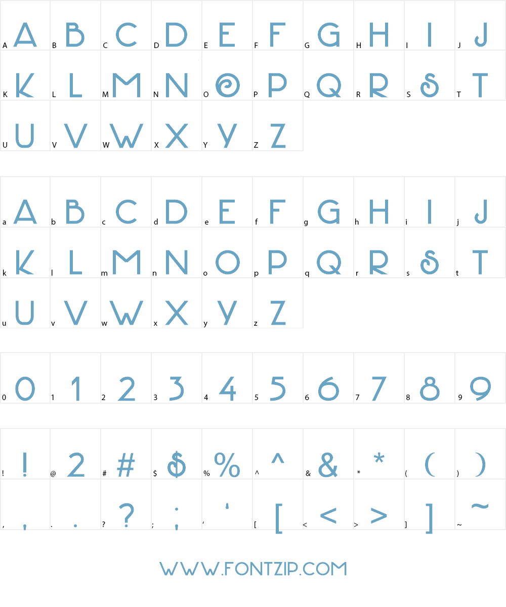DK Hofstad Font Character