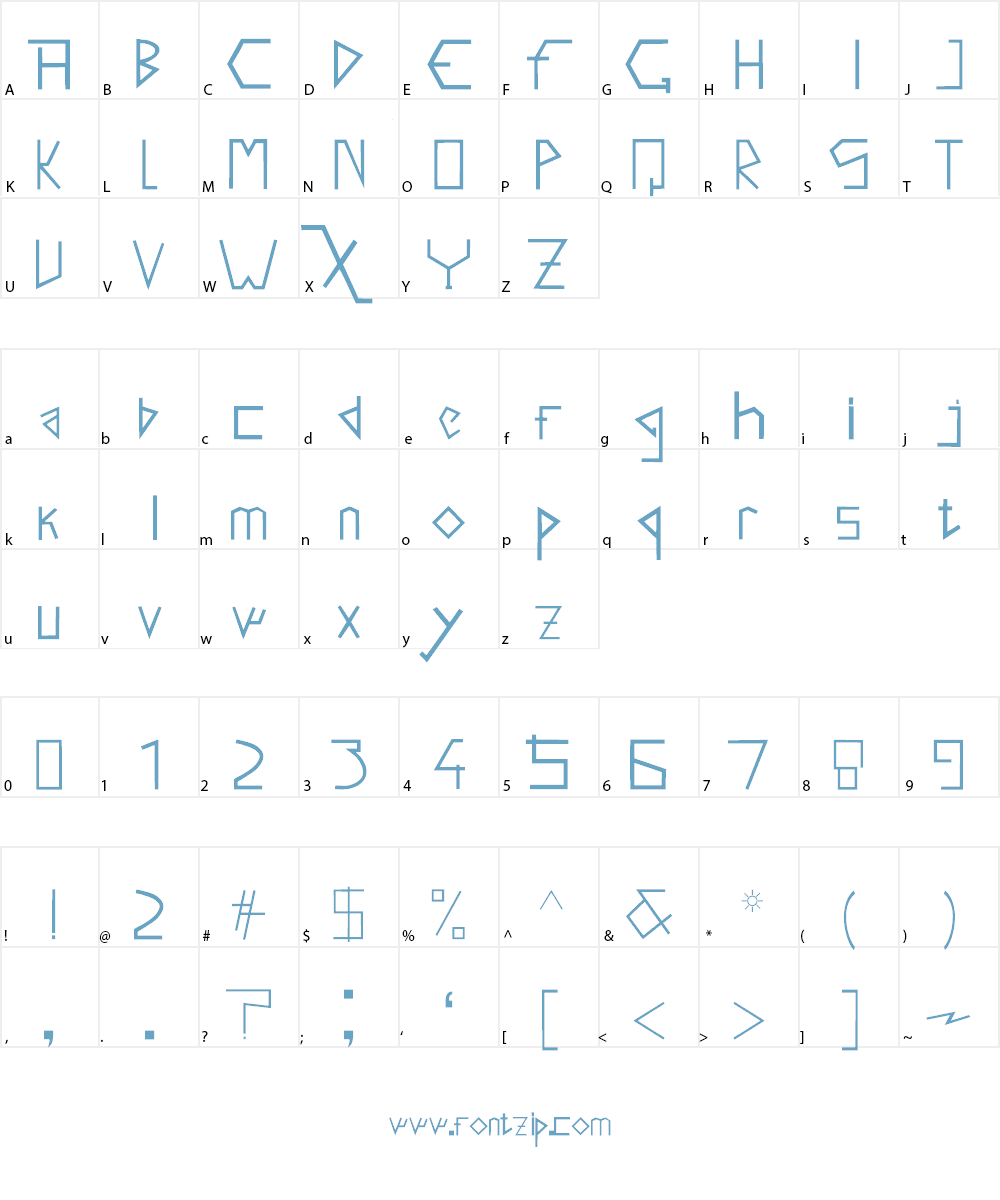 Salto Font Character