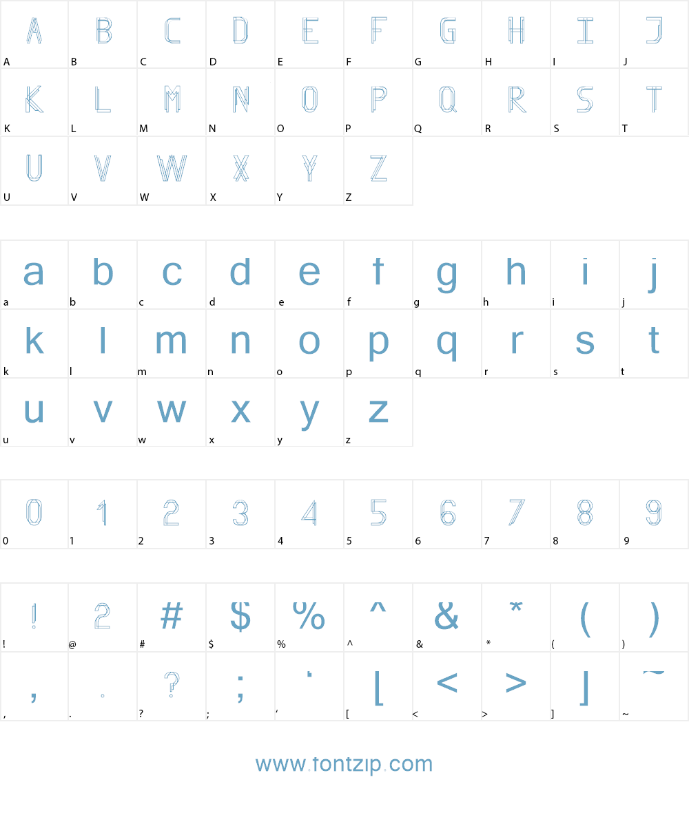 Finity Font Character