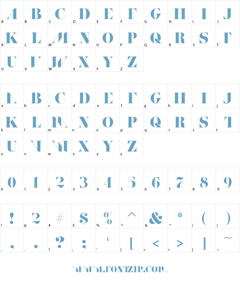 ACHANTI Font Character