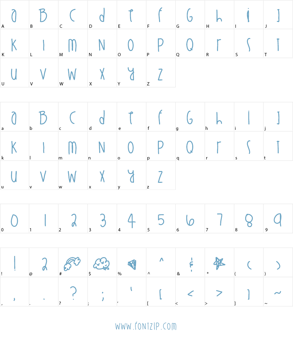 StuntinOnYou Font Character