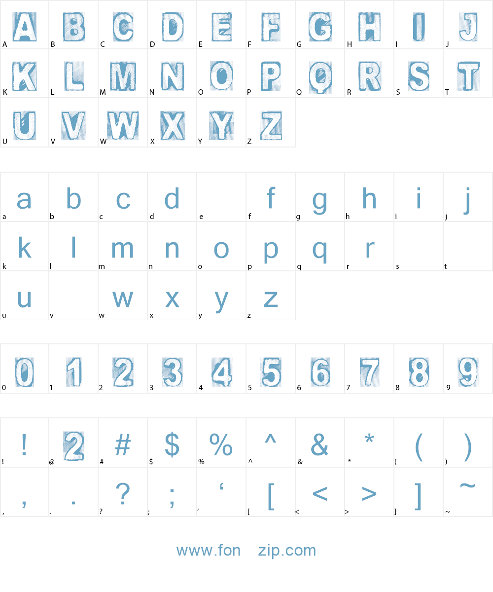 CF Creature of Darkness Font Character