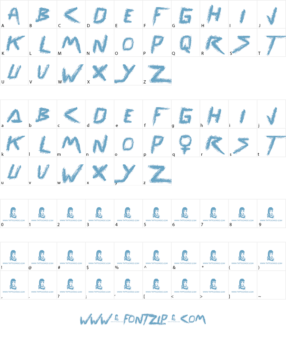 Renegades Font Character
