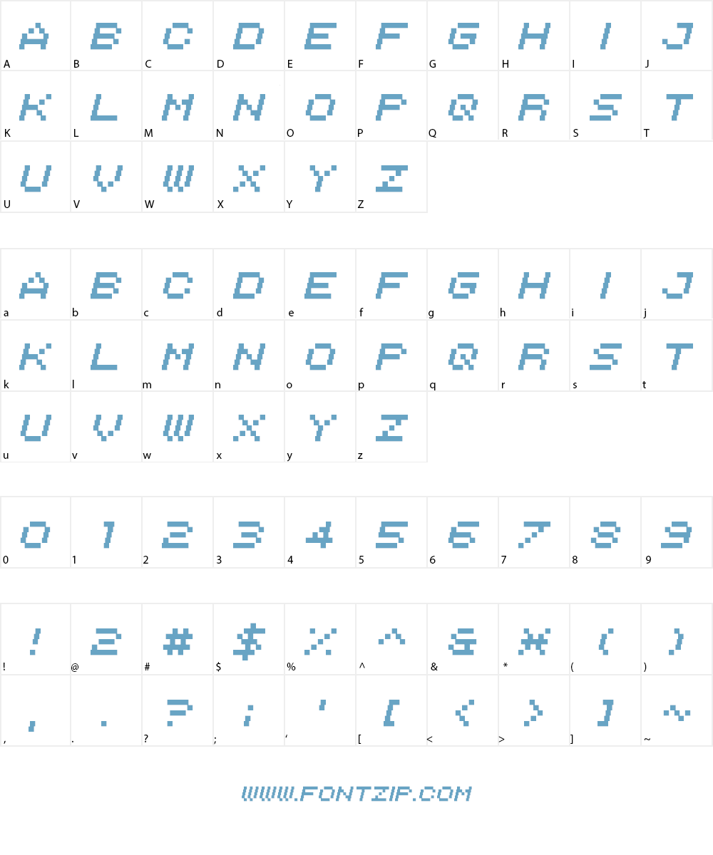 Italipixel Font Character