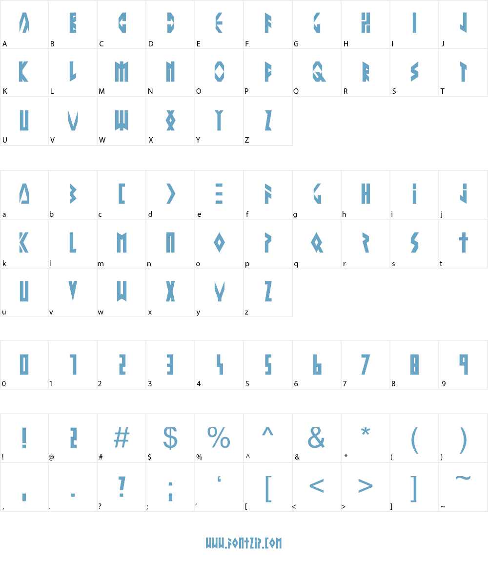 Altering The Future Font Character