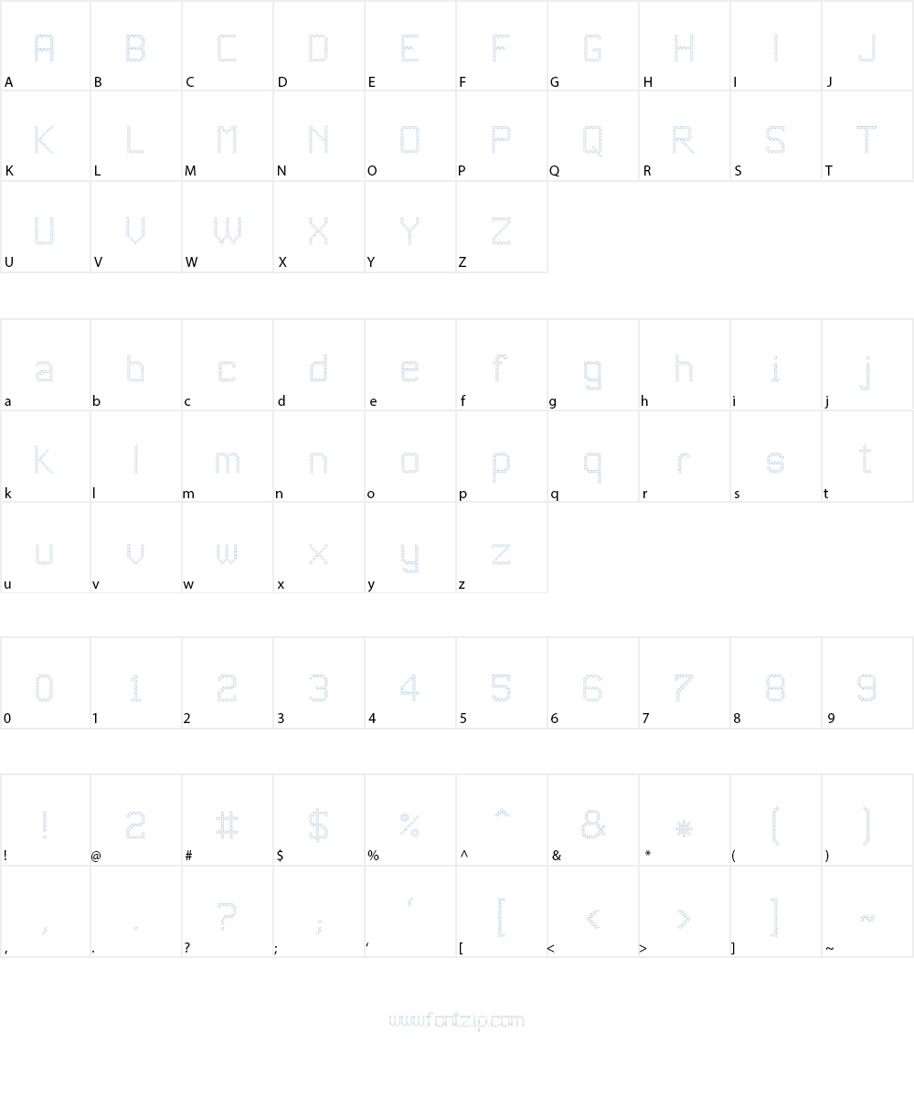 JD Estrellas Font Character