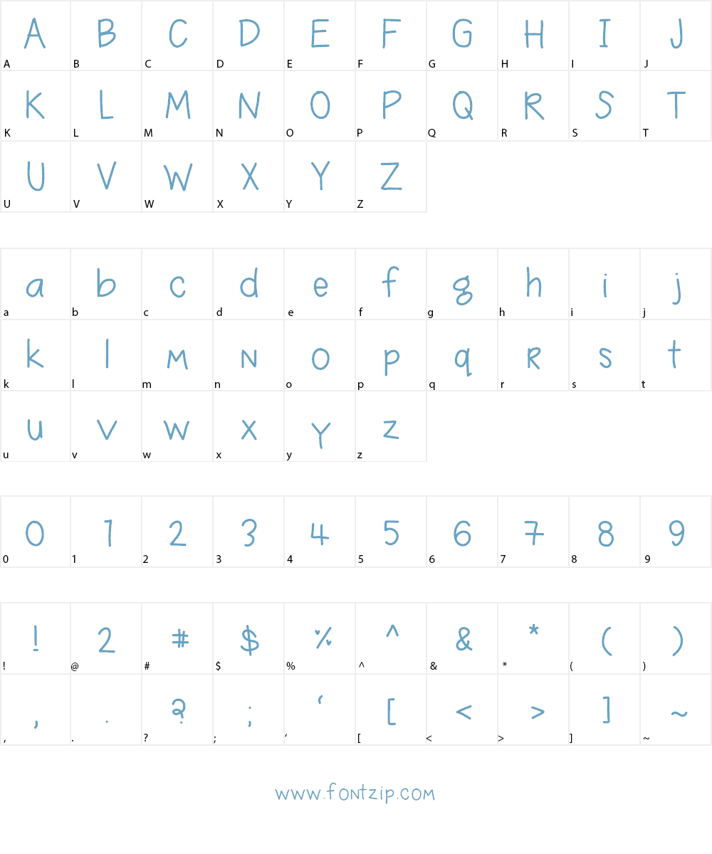 DPHangeroo Font Character