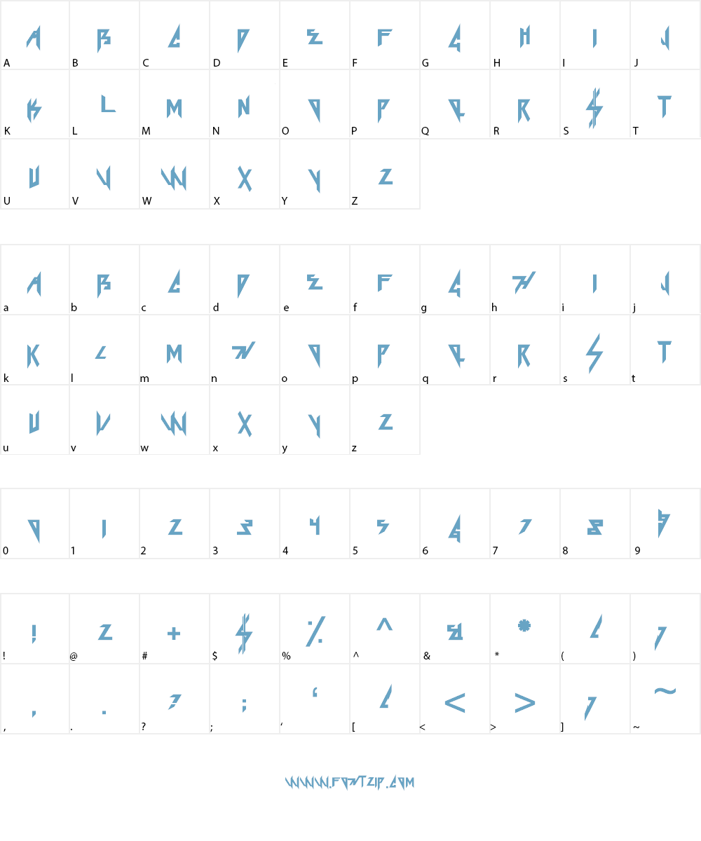 Ke$ha Font Character