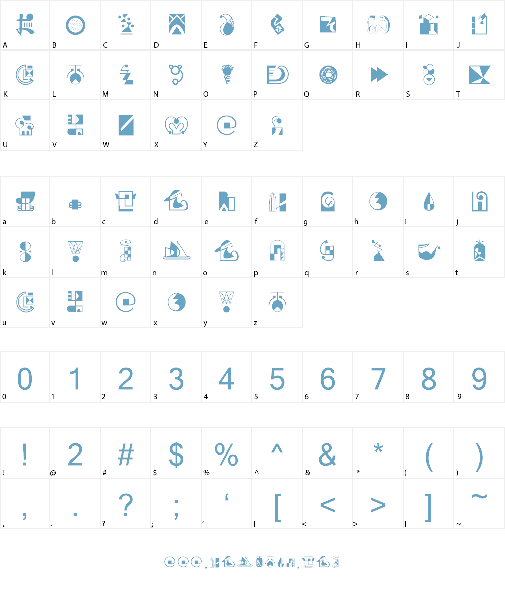 Larasukma Font Character