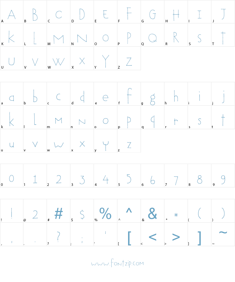 DK Tobu Font Character