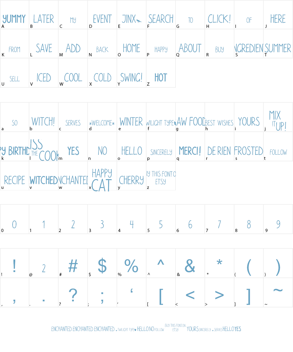 Walpurga Font Character