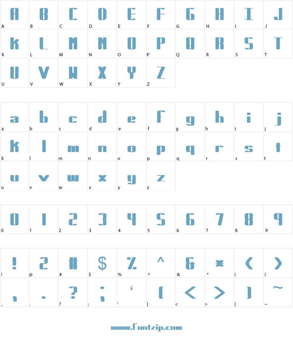 Forcible BRK Font Character