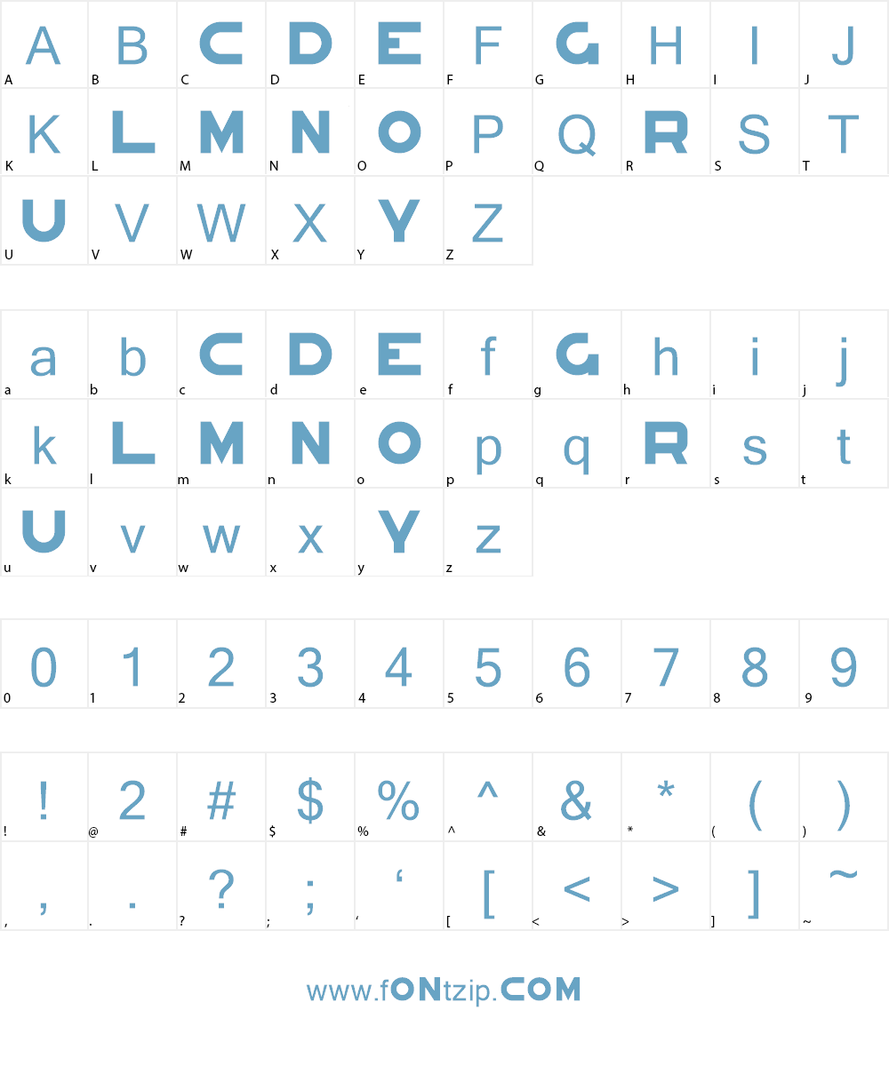Congruency Demo Font Character