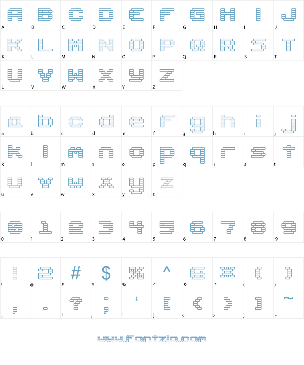 Gaposis BRK Font Character