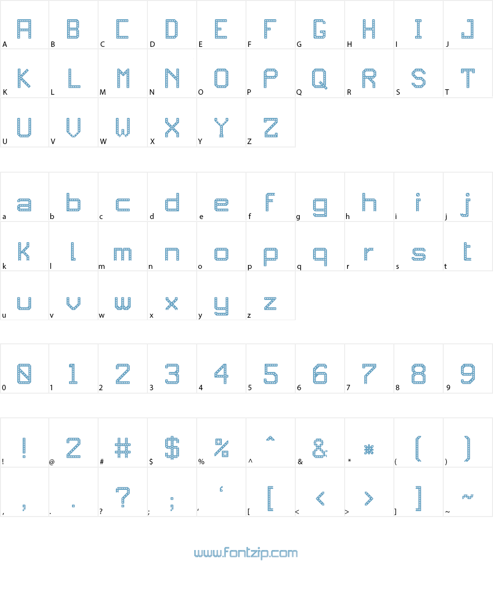 JD RevLED Font Character