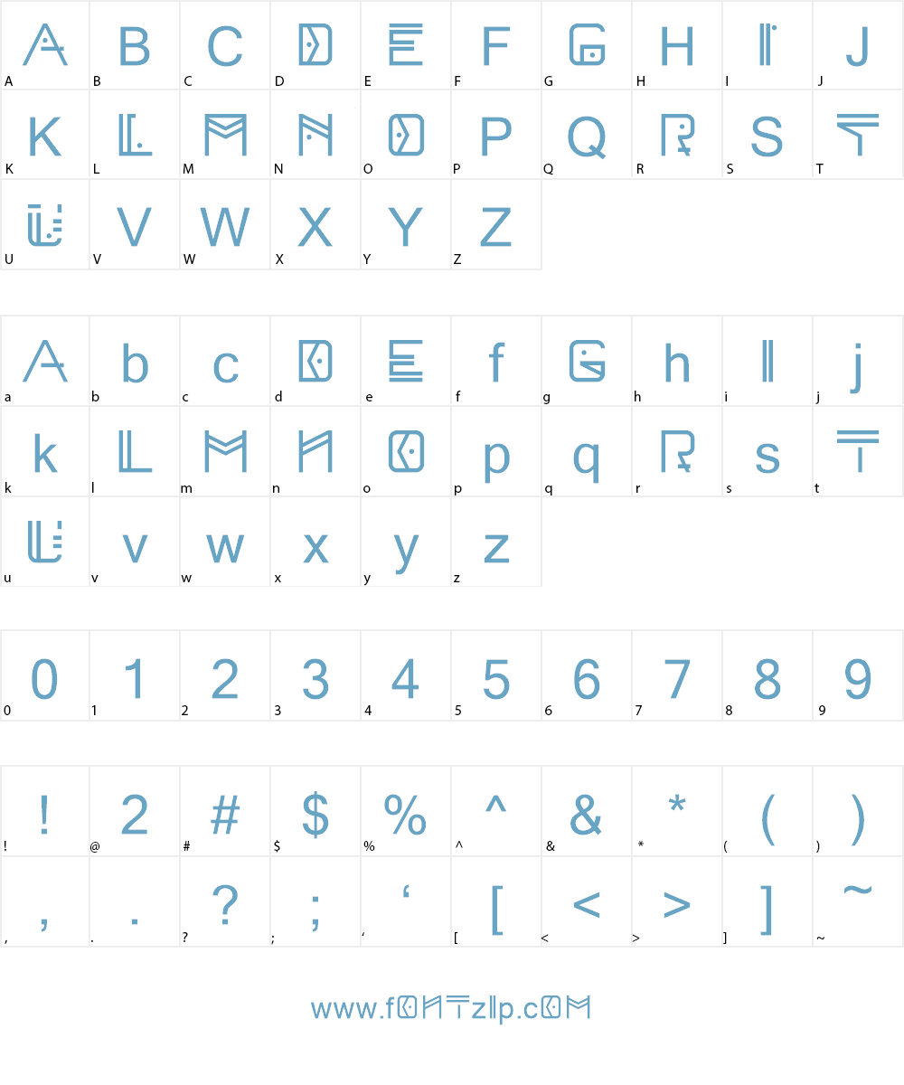 Toni Demo Font Character