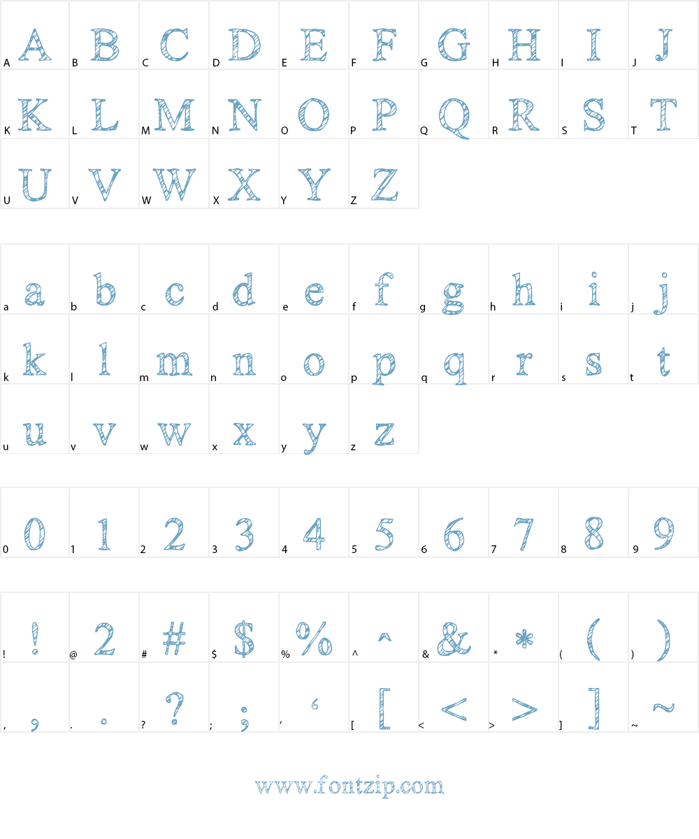KG No Regrets Font Character