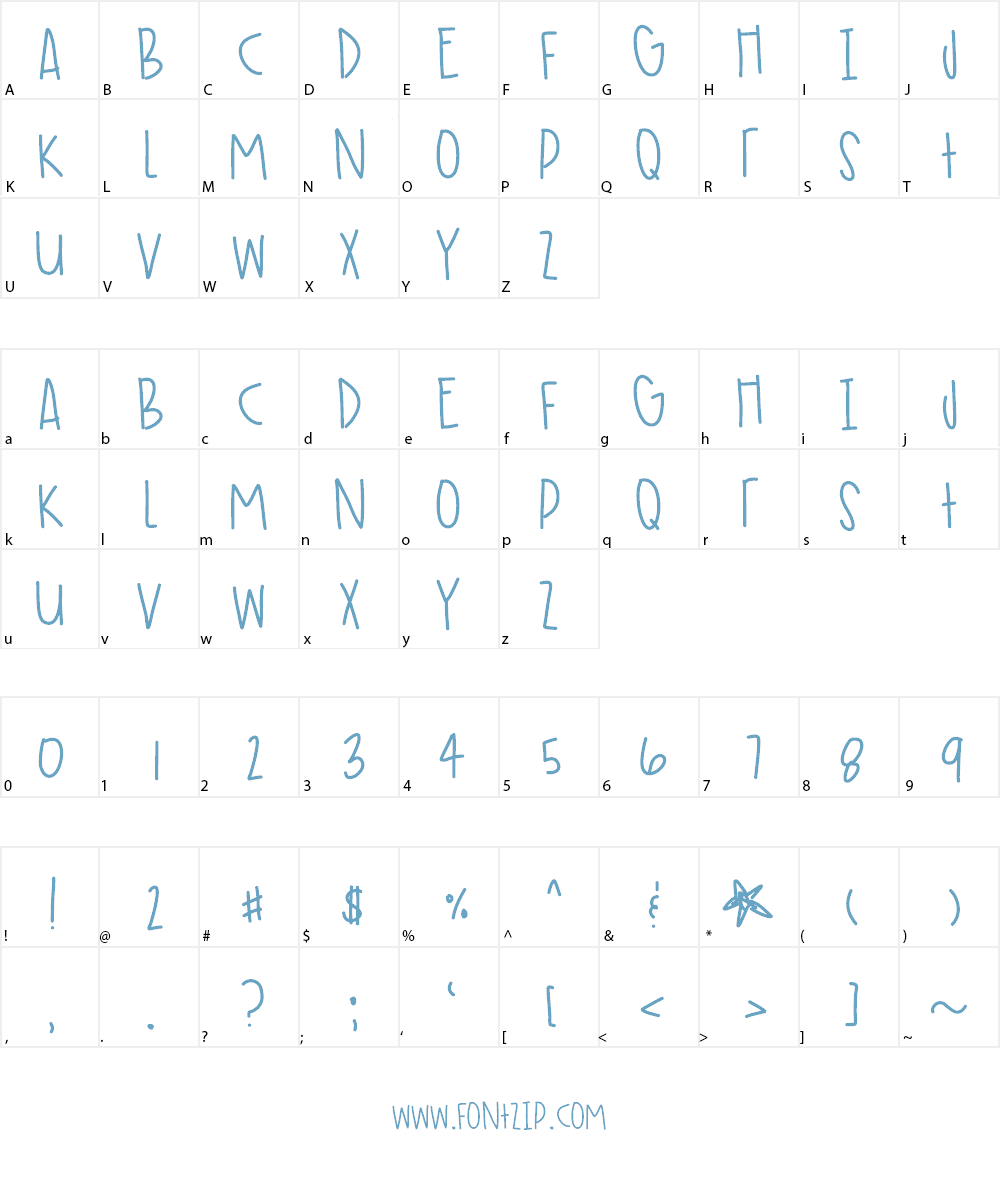 TimeFliesWhenInParis Font Character