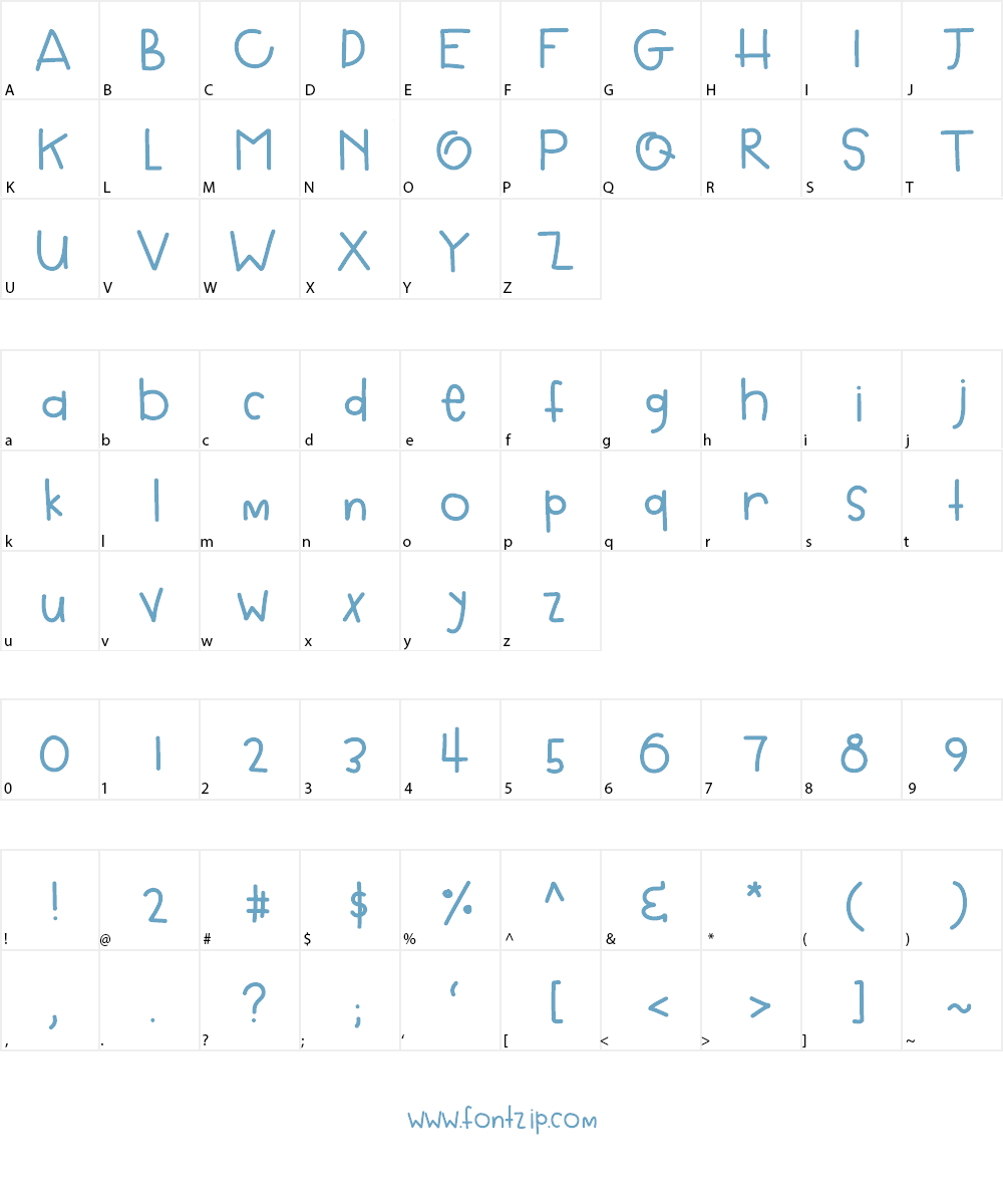 DPBloated Font Character