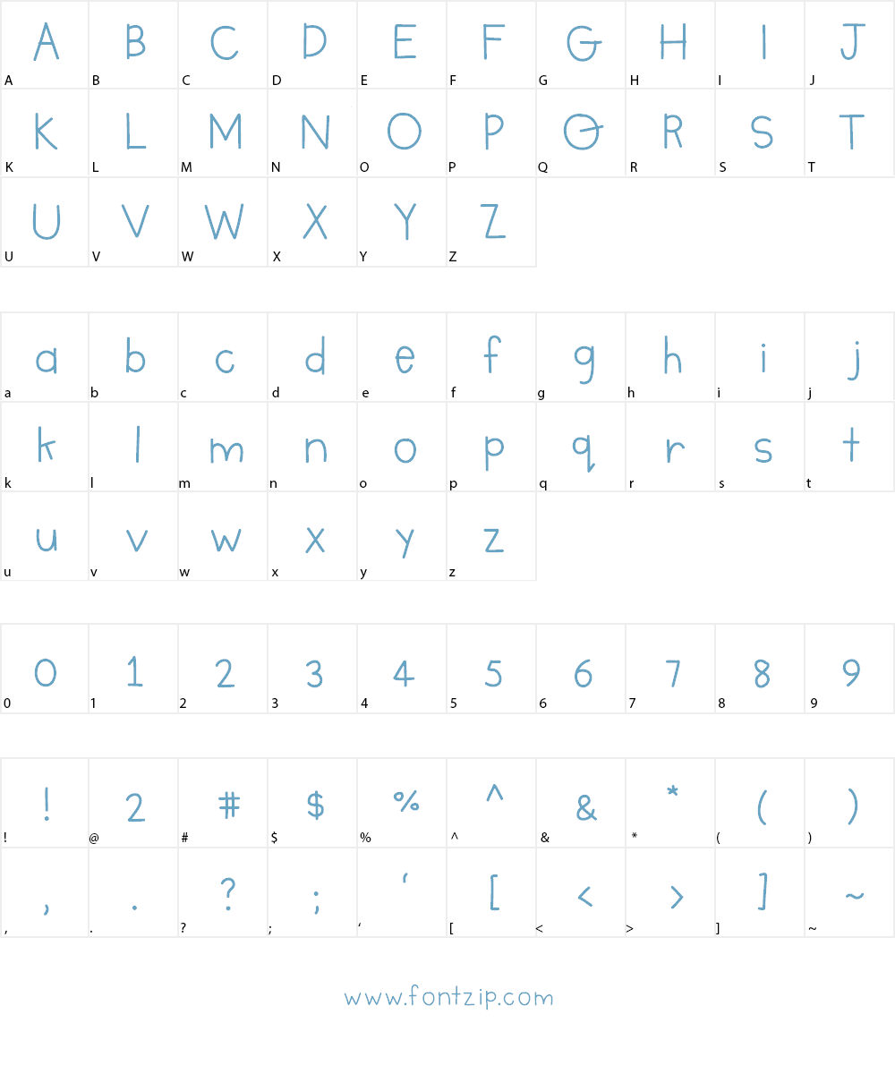 DPCamille Font Character