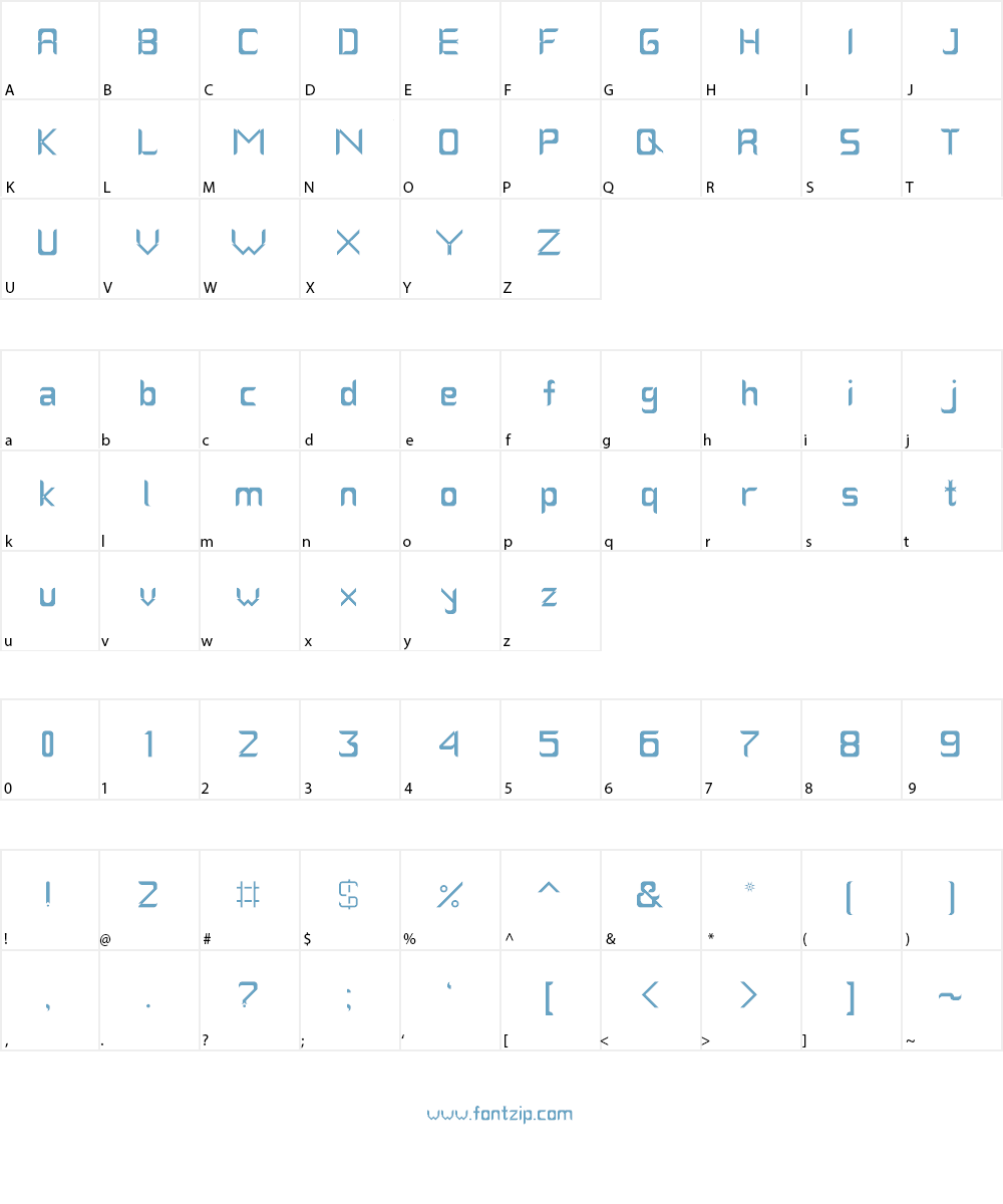 Ablution Font Character