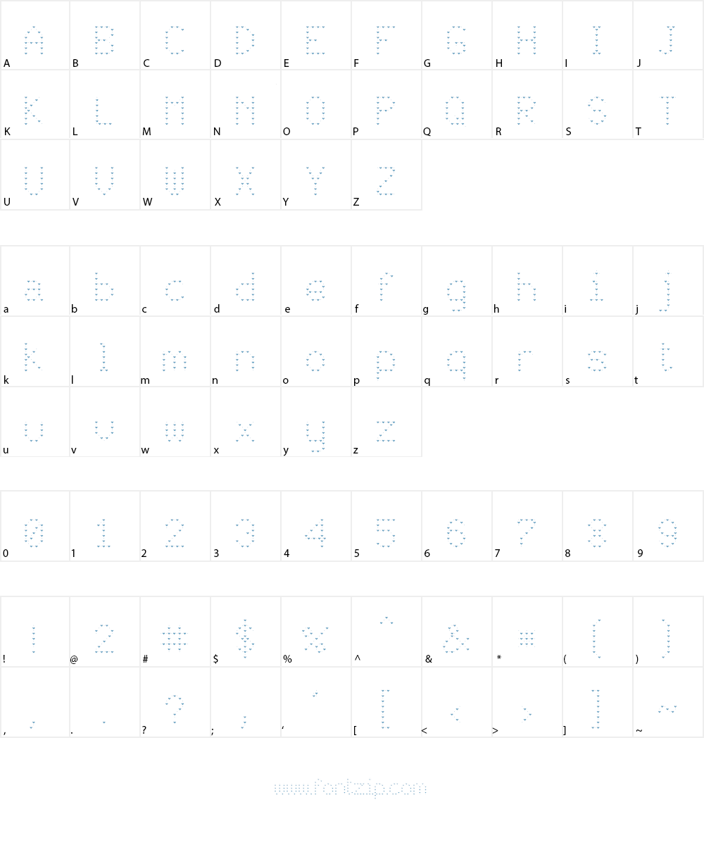 JD Lovers Font Character