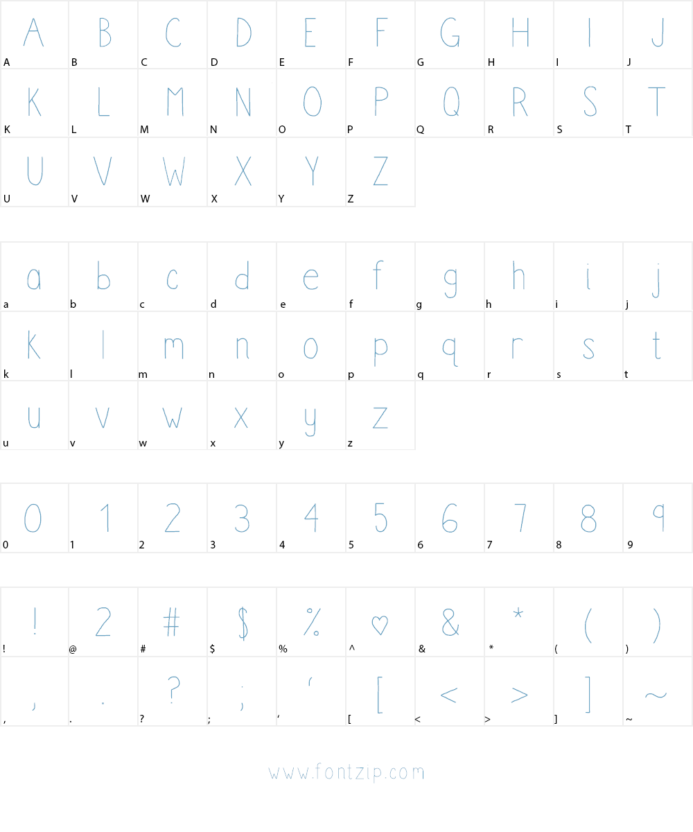 BoomClapAC Font Character