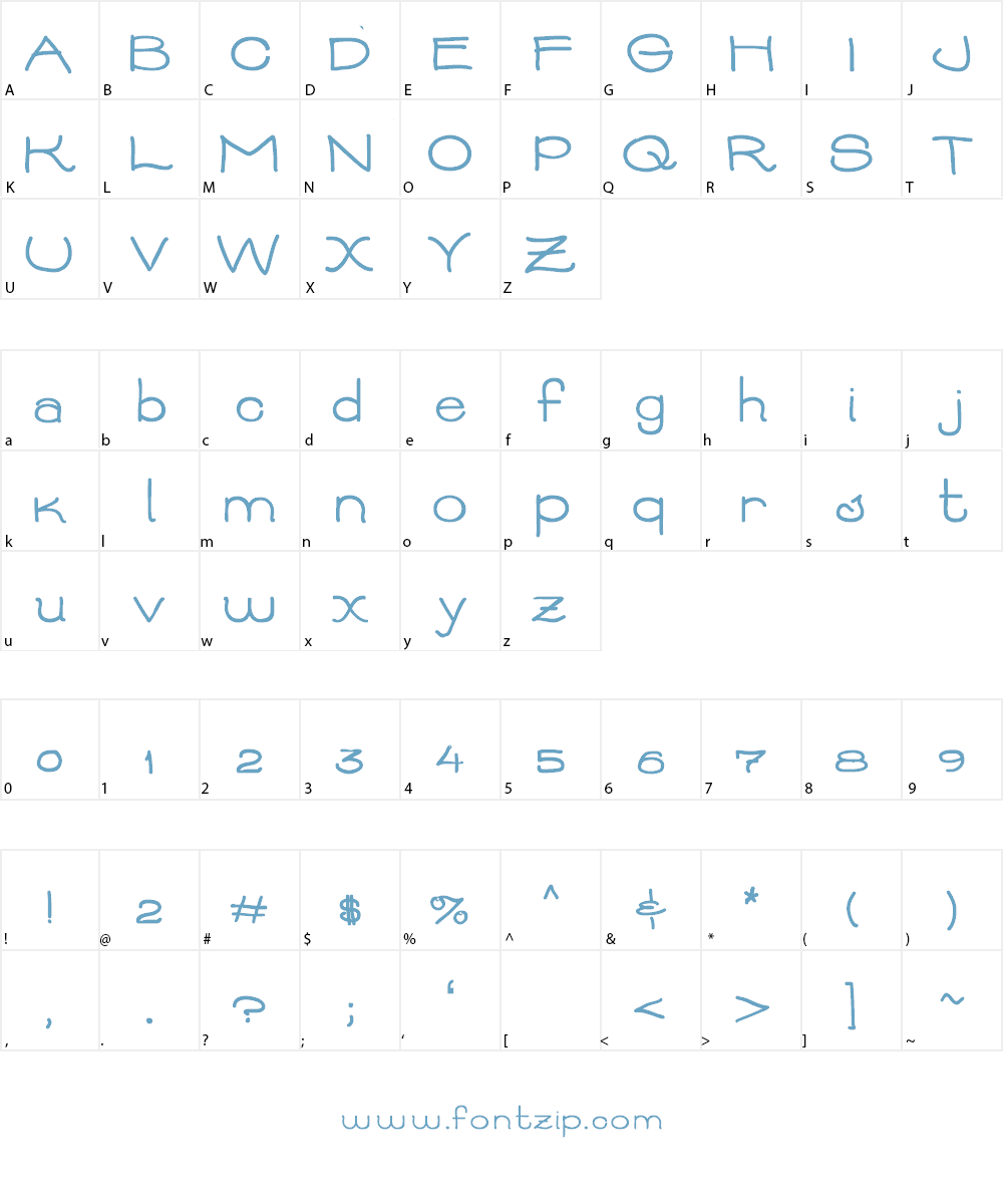 AbbieBess Font Character