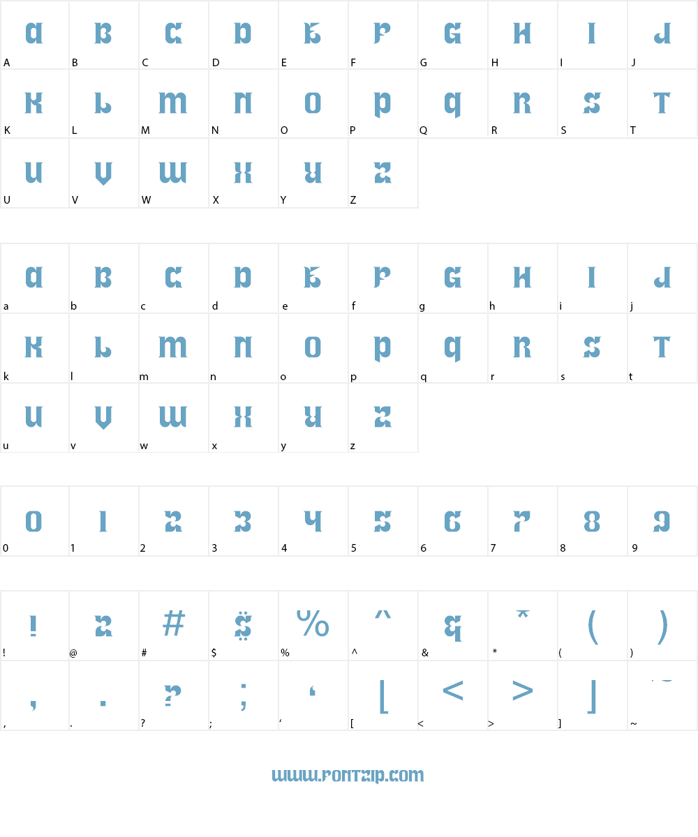 Royal Font Character