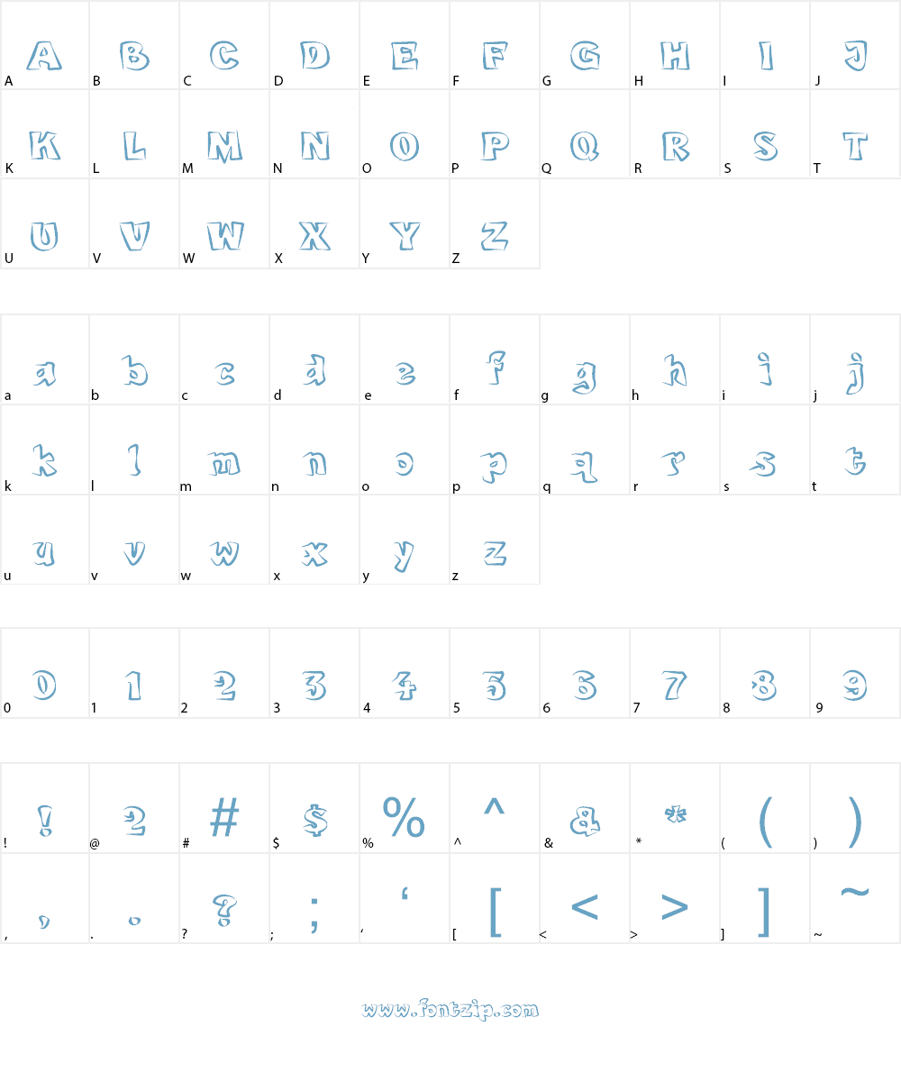 bobotoh Font Character