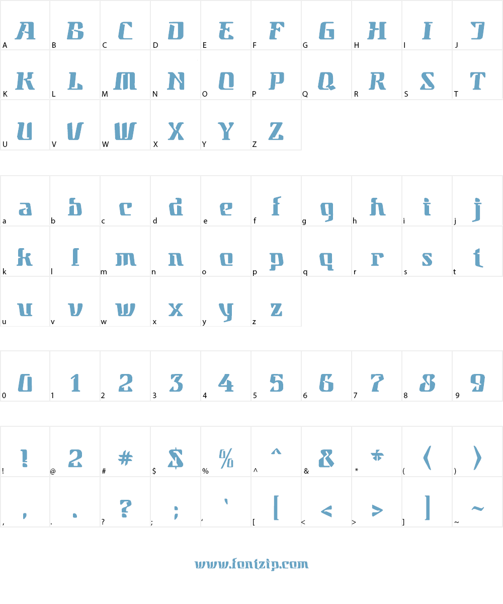 Parahyangan Font Character